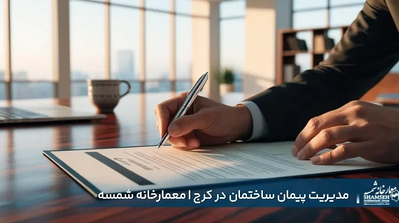 مدیریت پیمان ساختمان در کرج (کردان، چهارباغ، سهیلیه)