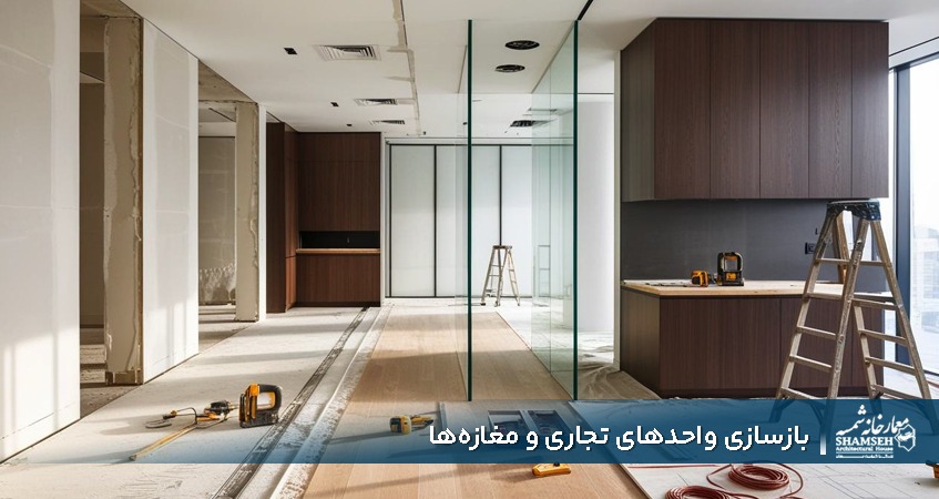 بازسازی واحدهای تجاری و مغازه‌ها​