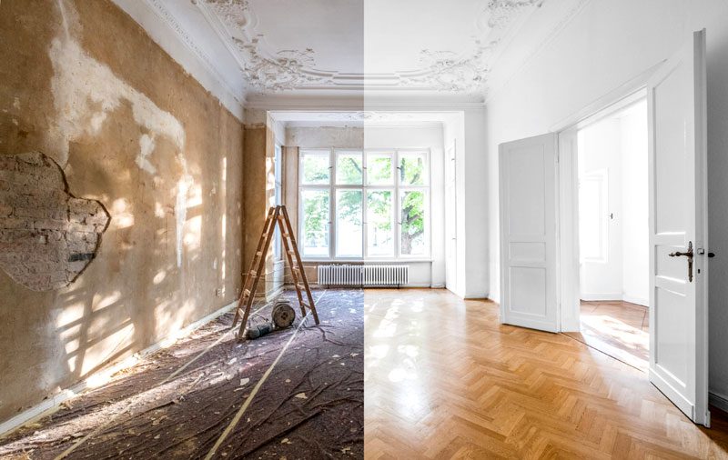 بازسازی خانه های قدیمی قبل و بعد 1